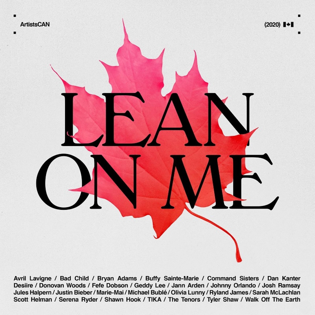 Avril Lavigneらカナダ出身アーティストが集結 Artistscan チャリティ シングル Lean On Me 配信開始 Mv公開 激ロック ニュース