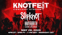 SLIPKNOT、"Knotfest Roadshow"ストリーミング・イベント開催決定！UNDEROATH、CODE ORANGEのライヴ映像も！