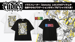 RUDIE'S(ルーディーズ)より、イラストレーター「jbstyle」とのコラボアイテムや色鮮やかなグラデーションプリントなど、コーデの主役級Tシャツが登場！