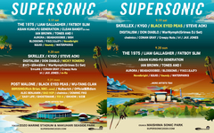 9月開催の"SUPERSONIC"、第3弾ラインナップ発表！