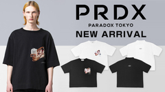 PARADOX (パラドックス)より、コラージュアートワークがプリントされたワイドシルエットTシャツや、インナーとしても活躍するモックネックのTシャツが新入荷！