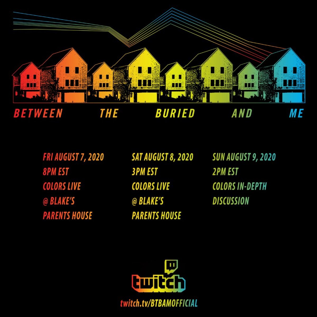 Between The Buried And Me 4thアルバム Colors 再現ライヴを今週末にtwitchにて配信 激ロック ニュース