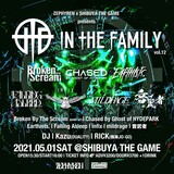 "Zephyren×SHIBUYA THE GAME presents In The Family vol.12"、5/1開催決定！BBTS、チェイスド、Earthists.、Falling Asleep、Infix、音武者、mildrage出演！