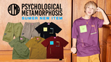 PSYCHOLOGICAL METAMORPHOSIS (サイコロジカルメタモーフォーセス)より、『心理学的変態』というメッセージをグラフィックに落とし込んだTシャツや、定番ワークシャツの6thモデルなど新作一斉入荷！