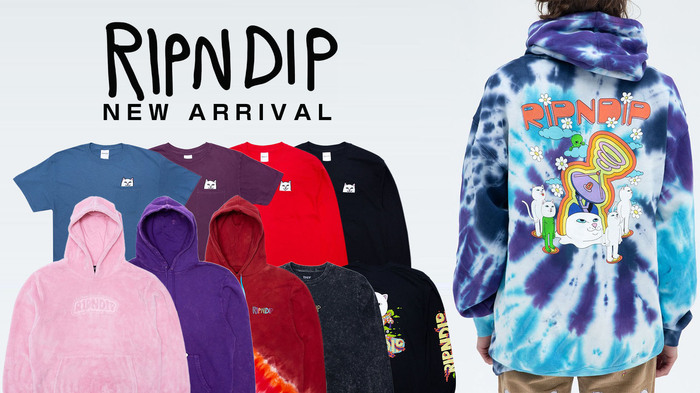 RIPNDIP (リップンディップ) より、プルオーバーパーカーやTシャツ 