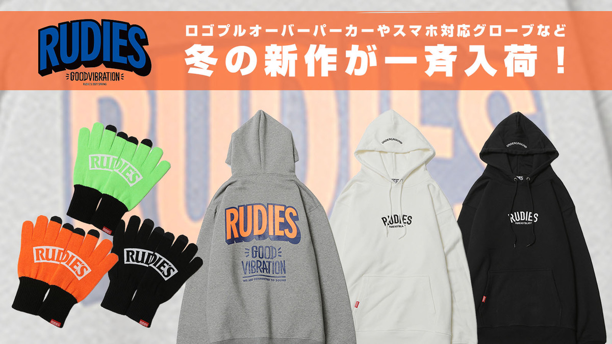 RUDIE'S (ルーディーズ)より、ブランドロゴをプリントしたベーシックな