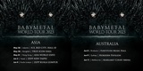 BABYMETAL、"BABYMETAL WORLD TOUR 2023"開催決定！初となるアジア＆オーストラリアでのワンマン・ツアーの日程発表！