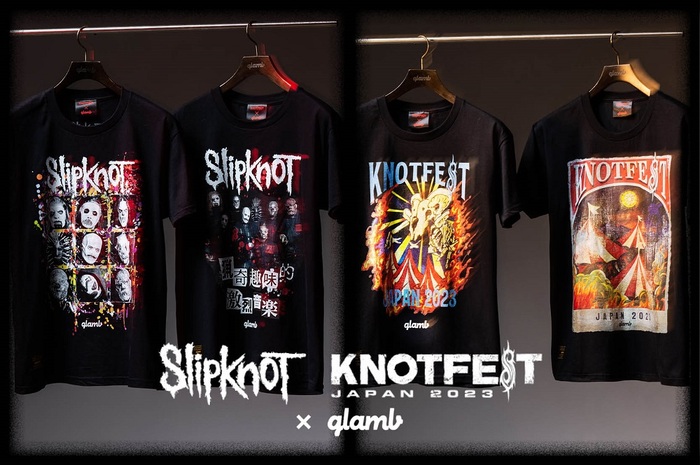 SLIPKNOT主催"KNOTFEST JAPAN" × glambコラボレーションTシャツ全4型の販売が決定！