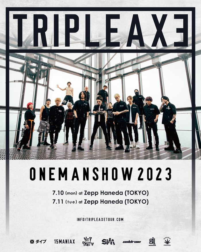 SiM × coldrain × HEY-SMITHの3バンドによる"TRIPLE AXE"、ワンマン公演2デイズ開催決定！