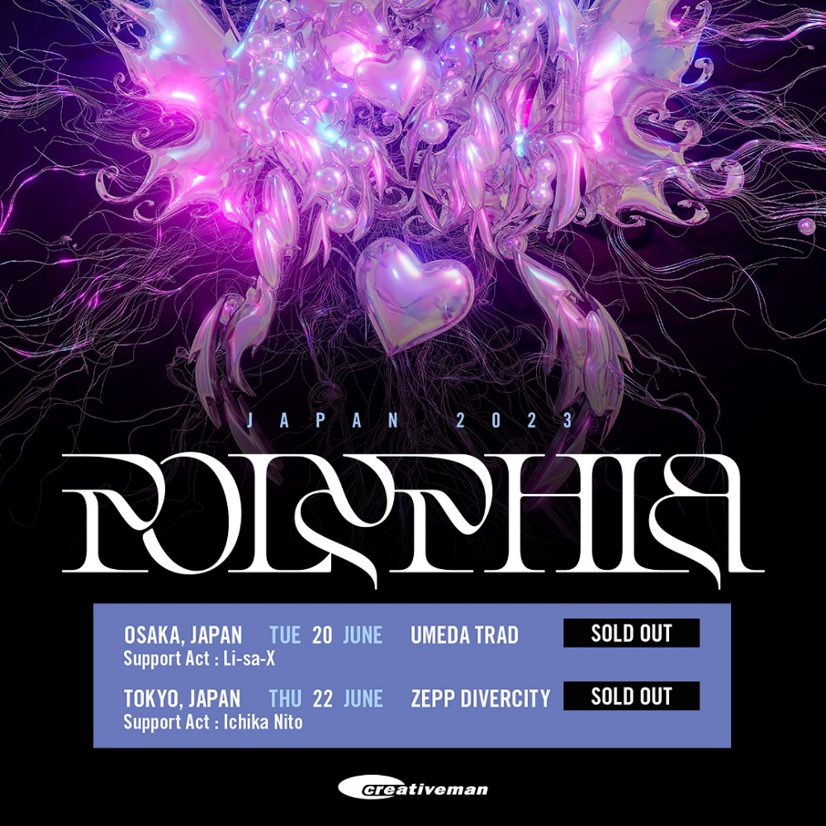 Polyphia ポリフィア 国内盤帯付き美品3枚セット 1st、EP、3rd POLYPHIA、一部メンバーのビザに関する不測の事態により来日公演