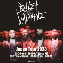 BULLET FOR MY VALENTINE、ジャパン・ツアー決定！12月に東阪で開催！