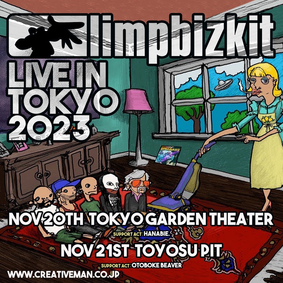 LIMP BIZKIT、豊洲PITでの追加公演が決定！サポート・アクトはおとぼけ