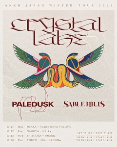 Crystal Lake、12月より日本ツアー"ANKH JAPAN WINTER TOUR 2023"開催！ゲストにPaledusk、SABLE HILLS決定！