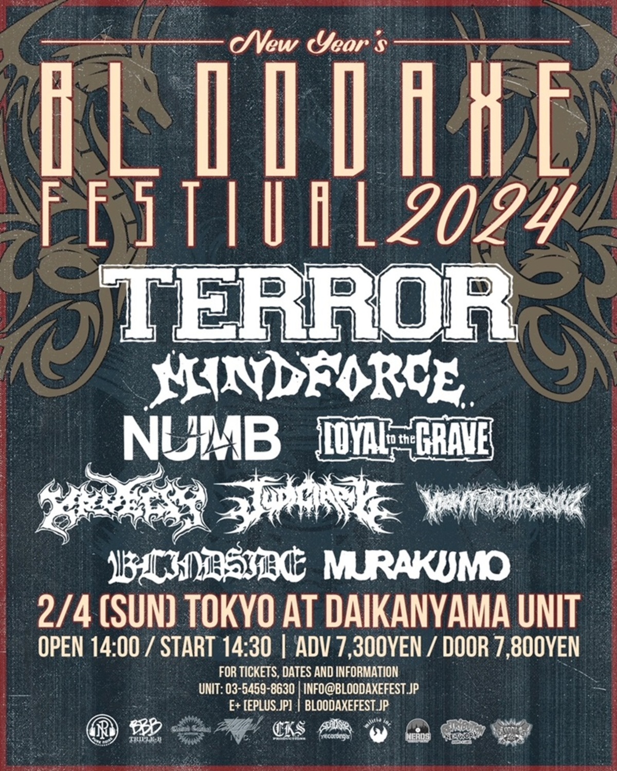 NEW YEAR'S BLOODAXE FESTIVAL 2024