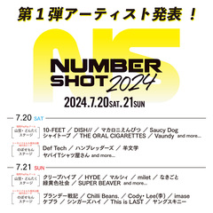 "NUMBER SHOT2024"、第1弾出演者で10-FEET、HYDEら発表！