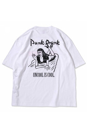 PUNK DRUNKERS NONフィクションBIG.TEE - WHITE