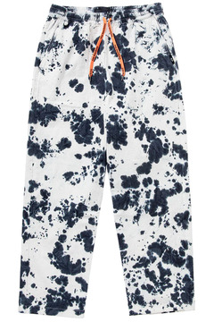 TIE DYE LOOSE FIT EAZY PANTS WHITE