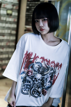 MP LABEL (シーエムピーレーベル) Pale Devil oversized T-shirt