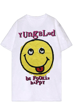 YUNGBLUD LADIES T-SHIRT: RAVER SMILE (BACK PRINT)