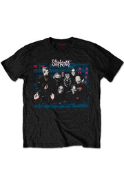 【予約商品】SLIPKNOT バンドTシャツ ユニセックス : WANYK GLITCH GROUP (BACK PRINT)