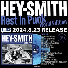 HEY-SMITH、新曲加えた『Rest In Punk -World Edition-』LP盤リリース決定！