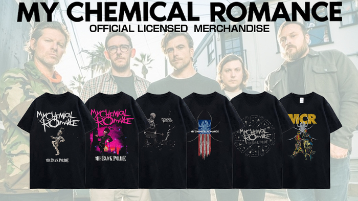 MY CHEMICAL ROMANCEの最新アイテムがゲキクロに続々入荷中！バンドTシャツをはじめアートワークを使用したファン垂涎のアイテムが多数勢揃い！