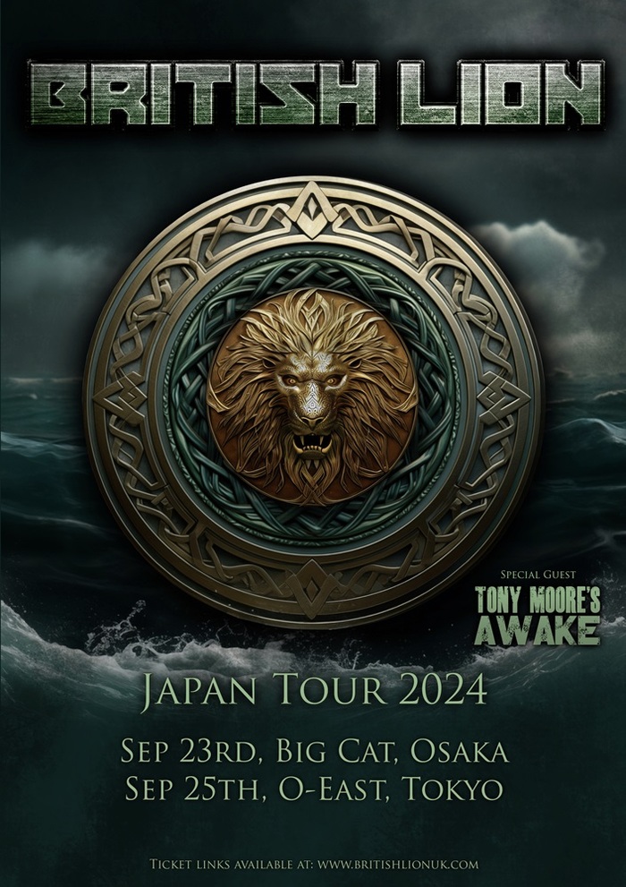 Steve Harris（IRON MAIDEN）率いるBRITISH LION、2018年以来となる来日公演が緊急決定！9月に東阪で開催！