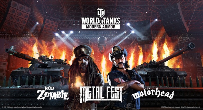 MOTÖRHEAD ＆ ROB ZOMBIE登場！戦車アクション・ゲーム"World of Tanks Modern Armor"内で7/30より限定イベント"メタルフェス"開催！