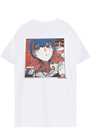 SCENE TOKYO (シーントウキョウ) tattoo girl Tee WHITE