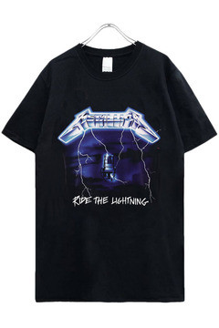 METALLICA UNISEX TEE: Ride The Lightning Tracks (Back Print)