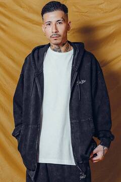 Subciety (サブサエティ) PIGMENT ZIP PARKA-G.I SIGN-BLACK