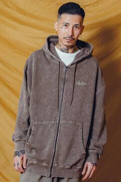 Subciety (サブサエティ) PIGMENT ZIP PARKA-G.I SIGN-CHACOAL