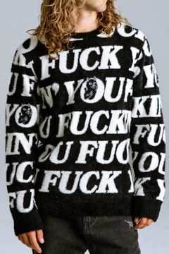 RIPNDIP (リップンディップ) Fuckin Fuck Mohair Sweater Black