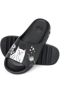 RIPNDIP (リップンディップ) Space Walk Cloud Slides Black