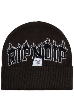 RIPNDIP (リップンディップ) Lord Nermal Inferno Beanie Black