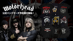 MOTÖRHEAD、これからの季節に欠かせないパーカーや定番のバンドTシャツ、キャップほか約150アイテム以上の商品が期間限定でゲキクロにて一挙予約受付開始！