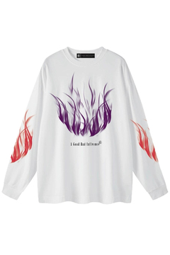 A Good Bad Influence(アグッドバッドインフルエンス) FIRE LONG SLEEVE T-SHIRT