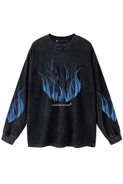 A Good Bad Influence(アグッドバッドインフルエンス) FIRE LONG SLEEVE T-SHIRT