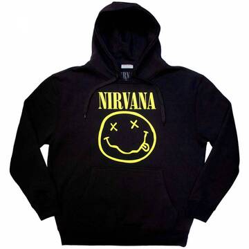 【予約商品】NIRVANA Unisex Pullover Hoodie: Yellow Happy Face