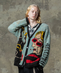 【予約商品】glamb(グラム) GB0125/KNT02 : Weeping Man Cardigan