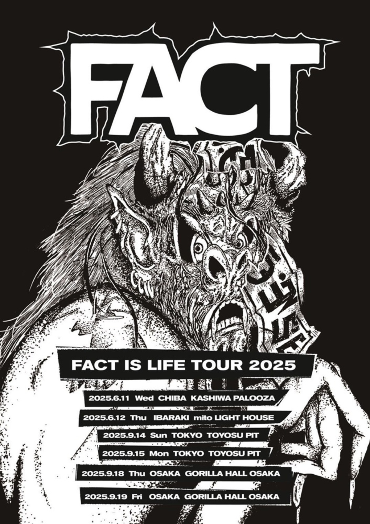 Fact Is Life Tour 2025 Poster Home Decor, Printed Poster