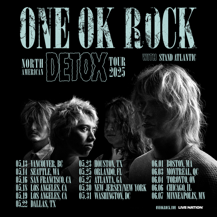 ONE OK ROCK、15都市巡る自身過去最大規模の北米ツアー開催決定！