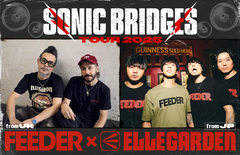 ELLEGARDEN、FEEDERとのジョイント・ツアー"Sonic Bridges Tour 2025"開催決定！