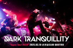 DARK TRANQUILLITYのライヴ・レポート公開！進化と深化を続けるバンドの現在地と揺るぎない美学を超満員の観客へ提示していた約10年ぶりの来日東京公演をレポート！