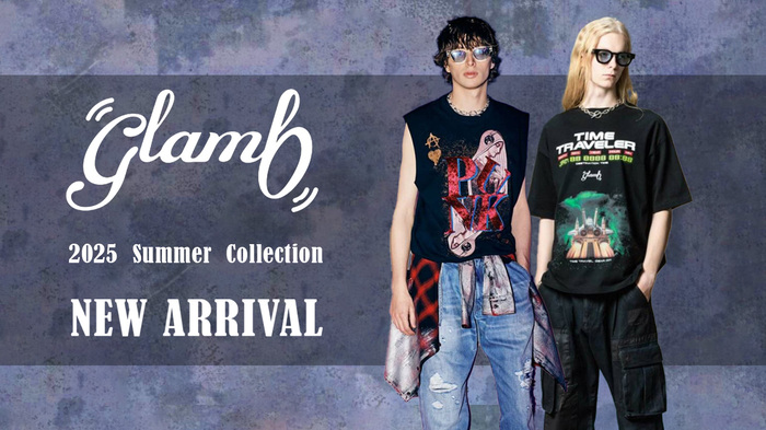 グランジ・ロックを基調にした人気ブランドglamb(グラム)より夏の新作アイテム入荷！ボディーの素材からプリント技法まで拘り抜いたTシャツやレーザー照射にて刻印を施したドッグ・タグ・ネックレスが登場！