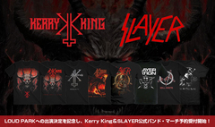 LOUD PARK 25での来日決定記念！Kerry KingさらにはSLAYERの公式バンド・マーチをゲキクロにて予約受付開始！豊富なバンドTシャツ、キャップなど全93アイテムが登場！ご予約は5/15(木)23:59まで！