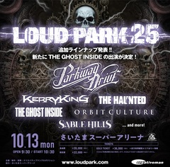 "LOUD PARK 25"、追加ラインナップでTHE GHOST INSIDE出演決定！