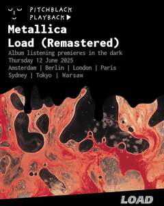 METALLICA、『Load』リマスター盤発売記念し109シネマズプレミアム新宿でプレミア試聴会イベント"Pitchblack Playback"開催決定！