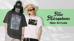NineMicrophones(ナインマイクロフォンズ)より待望の新作Tシャツ入荷！歴代コレクションのカタログ表紙にも使用され、人気を博したグラフィック2種が待望の復刻を果たしTシャツとして登場！