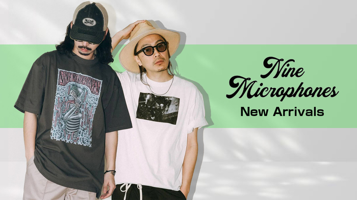NineMicrophones(ナインマイクロフォンズ)より待望の新作Tシャツ入荷！歴代コレクションのカタログ表紙にも使用され、人気を博したグラフィック2種が待望の復刻を果たしTシャツとして登場！
